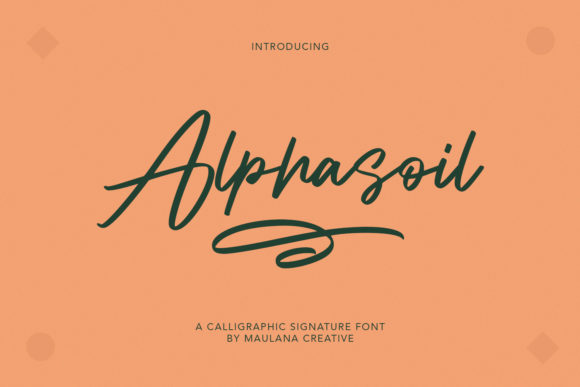 Alphasoil: Elevate Your Web Design with a Luxurious Handwritten Font