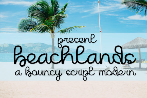 Beachlands: A Delicate Script Font for Editorial Elegance