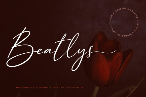 Beatlys: A Modern Calligraphy Script for Editorial Elegance