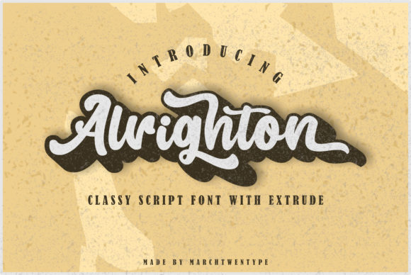 Bring Your Handmade Creations to Life with Alrighton Font