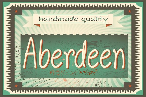 Discover Aberdeen: A Charming Handwritten Font for Crafters