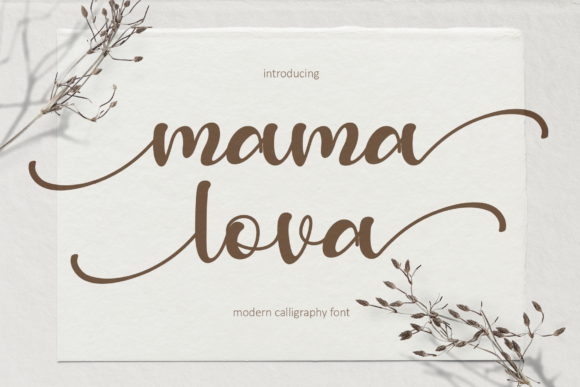 Elevate Your Brand with Mama Lova: A Versatile Script Font