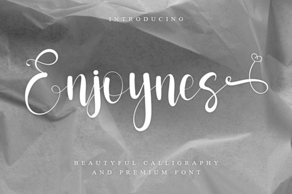 Enjoynes: A Stylish Calligraphy Font for Elegant Branding