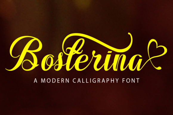 Exploring Bosterina: A Sweet Calligraphy Font for Branding