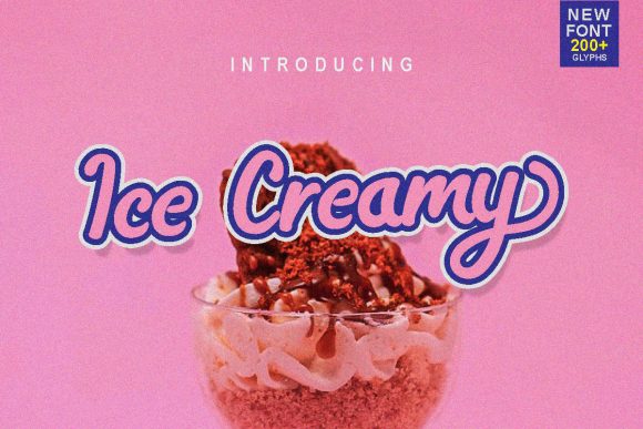 Ice Creamy: A Charming Script Font for Elegant Branding