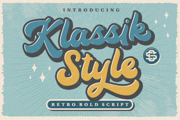 Klassik Style: A Retro Bold Script Font for Editorial Design