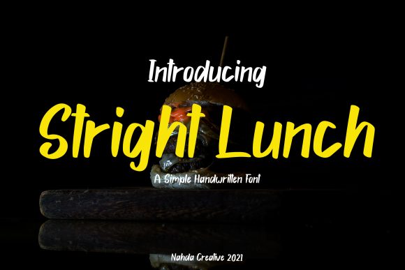 Stright Lunch: A Handwritten Font for Modern Web Design