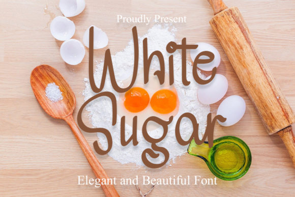 Transform Your Brand with the Charming White Sugar Font
